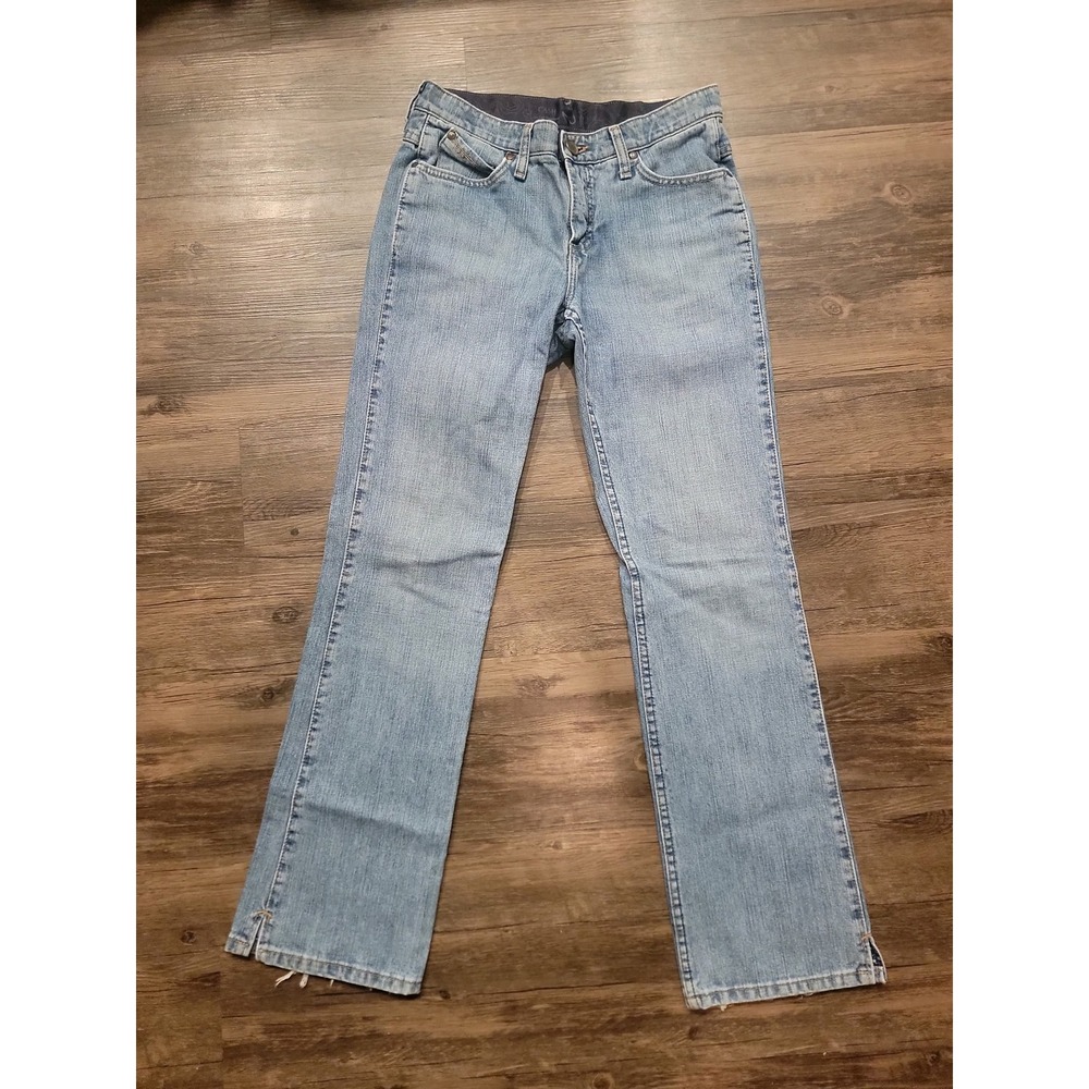 Wrangler Cash Ultimate Riding Jeans Womens 5/6x32 Light Wash Straight WRC10DB